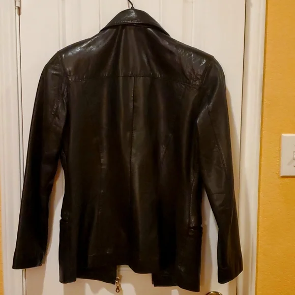Michael Hoban Leather Jacket Size 6